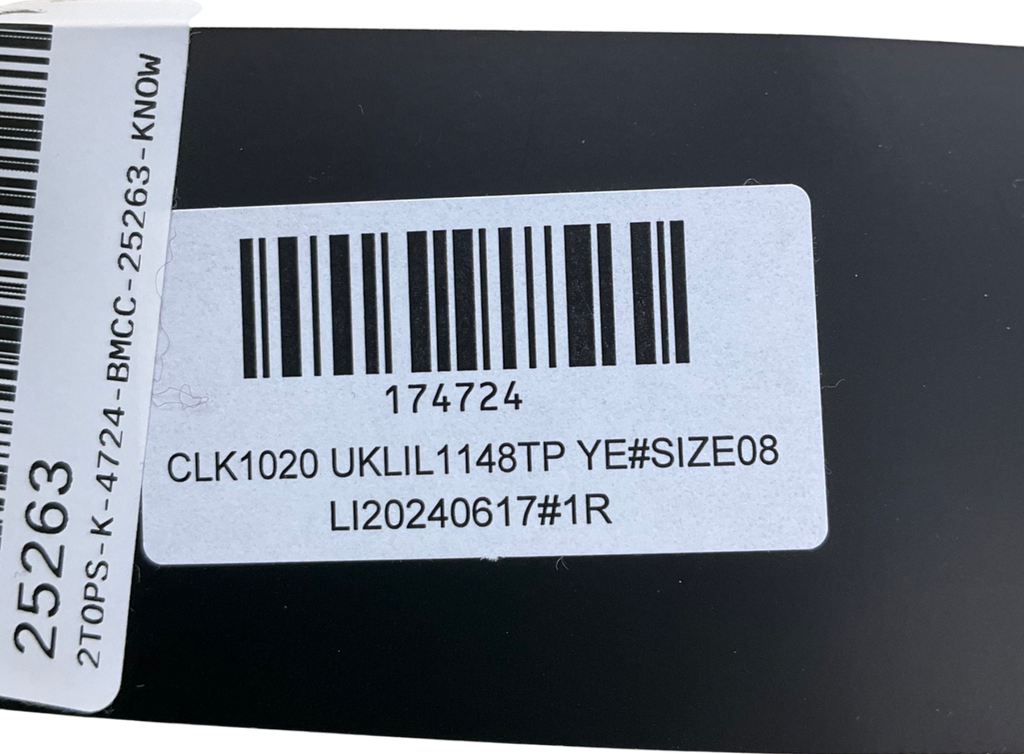 Ego Yellow Long Sleeve Off The Soulder Crop Top In Lemon Linen UK 8