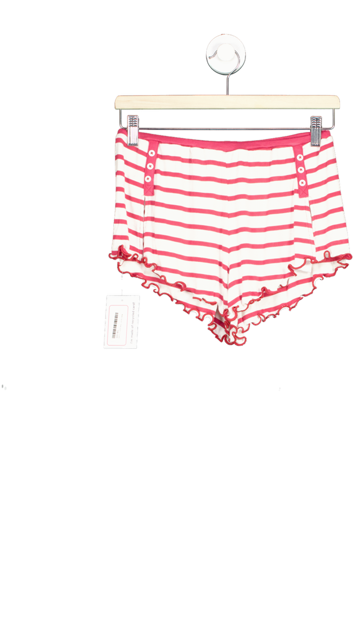 Anthropologie Out From Under Red and White Striped Lounge Shorts UK S