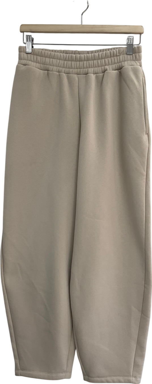 Miss Selfridge Beige Barrel Leg Joggers UK S
