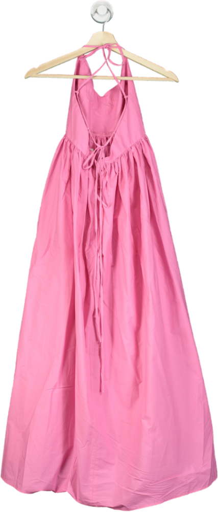 H&M Pink Maxi Dress Halter Neck UK XS