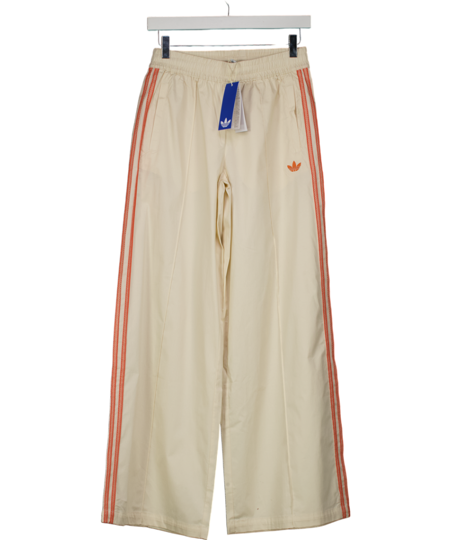 adidas Cream Summer Glow Wide Leg Trousers UK S