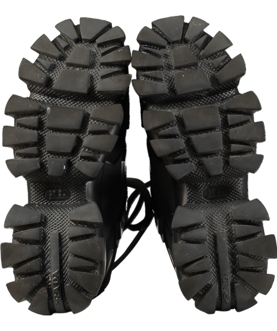 Prada Black Cloudbust Thunder Knit Fabric Trainers UK 4.5 EU 37.5 👠