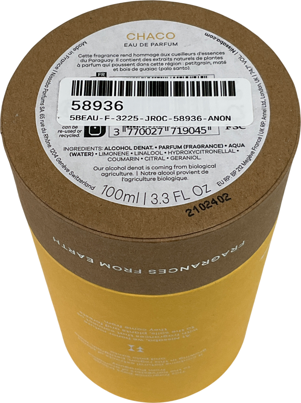 nissaba Chaco  Eau De Parfum Chaco 100ml