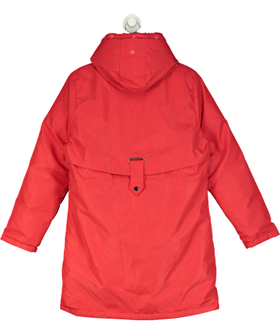 Yuwei Red Drawstring Waist Puffer Jacket UK XL