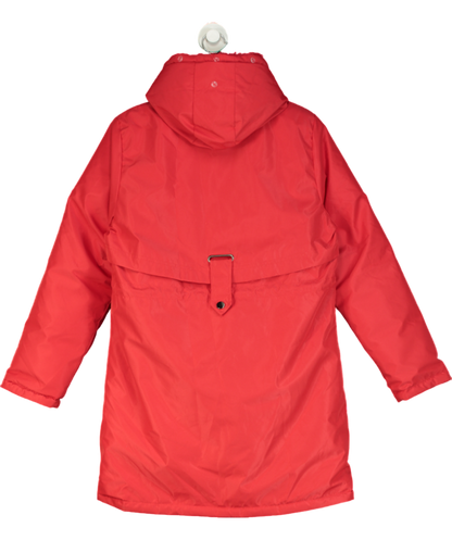 Yuwei Red Drawstring Waist Puffer Jacket UK XL