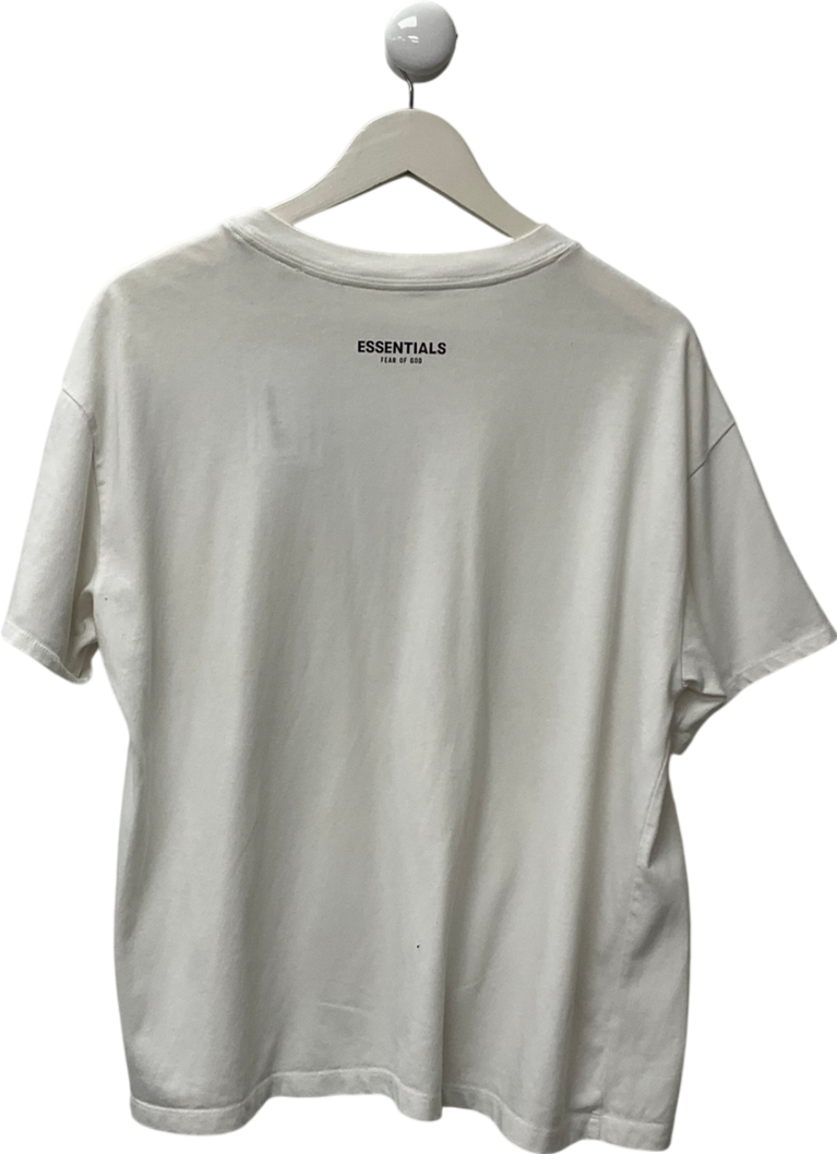 Fear Of God Essentials White T shirt UK S