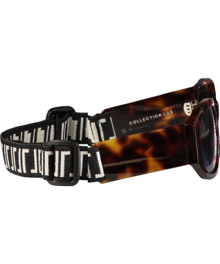 Jimmy Fairly Brown Head-strap Tortoiseshell Ski Sunglasses