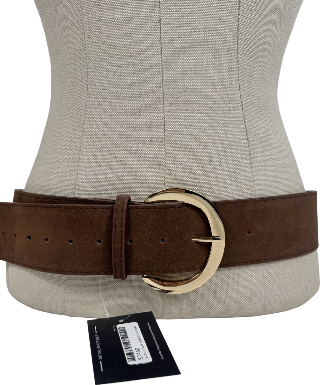 Suede Brown Belt UK S