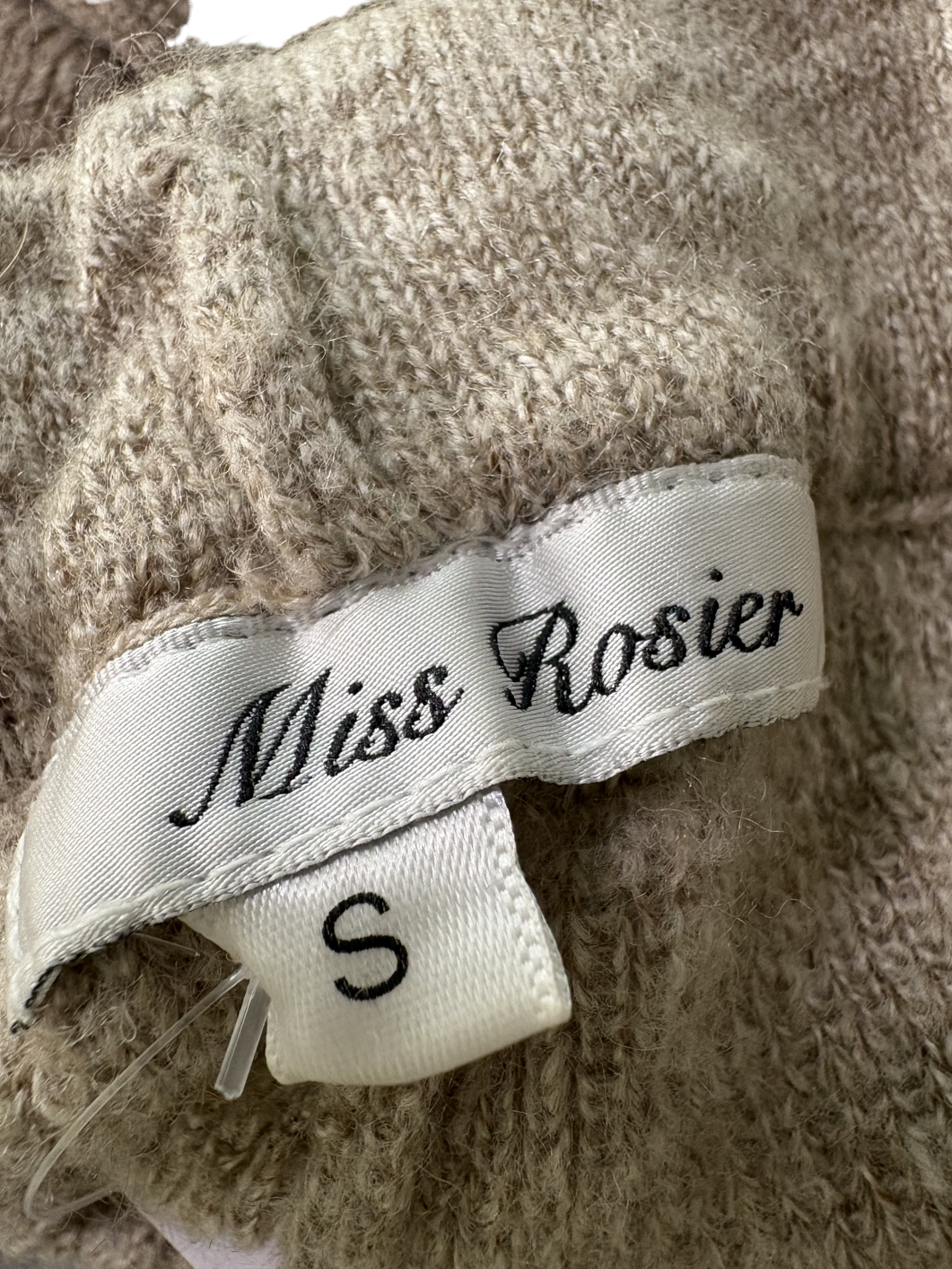 Miss Rosier Beige Knitted Trousers S