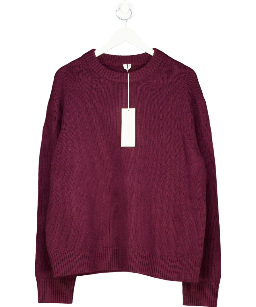 Arket Red Wool Blend Oversized Jumper UK L