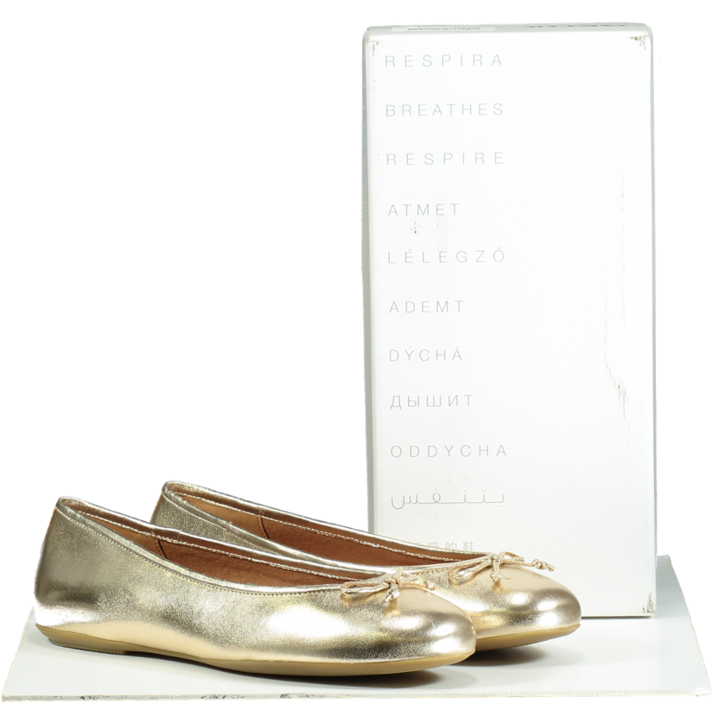 Geox Gold D Palmaria B Ballet Flats EU 40 UK 7