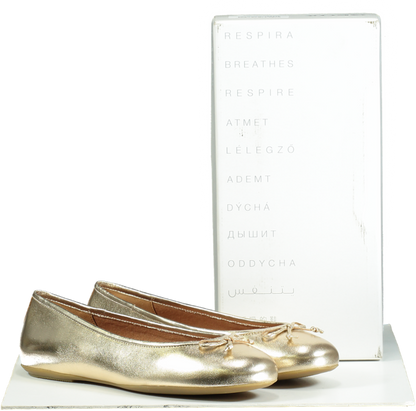 Geox Gold D Palmaria B Ballet Flats EU 40 UK 7