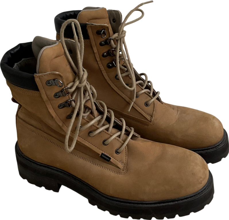 All Saints Brown Suede Lace Up Boots UK 8 EU 42 👞