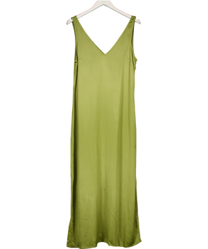 Boden Green Satin Slip Maxi Dress UK 12