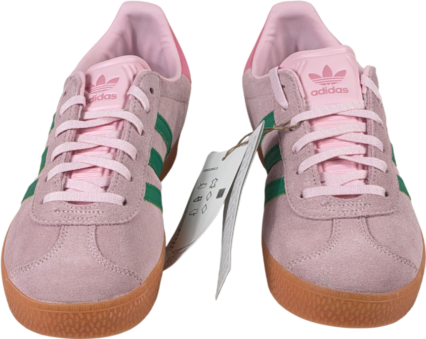 ADIDAS Gazelle Pink / Green Trainers Jp7128 U UK 6 EU 39