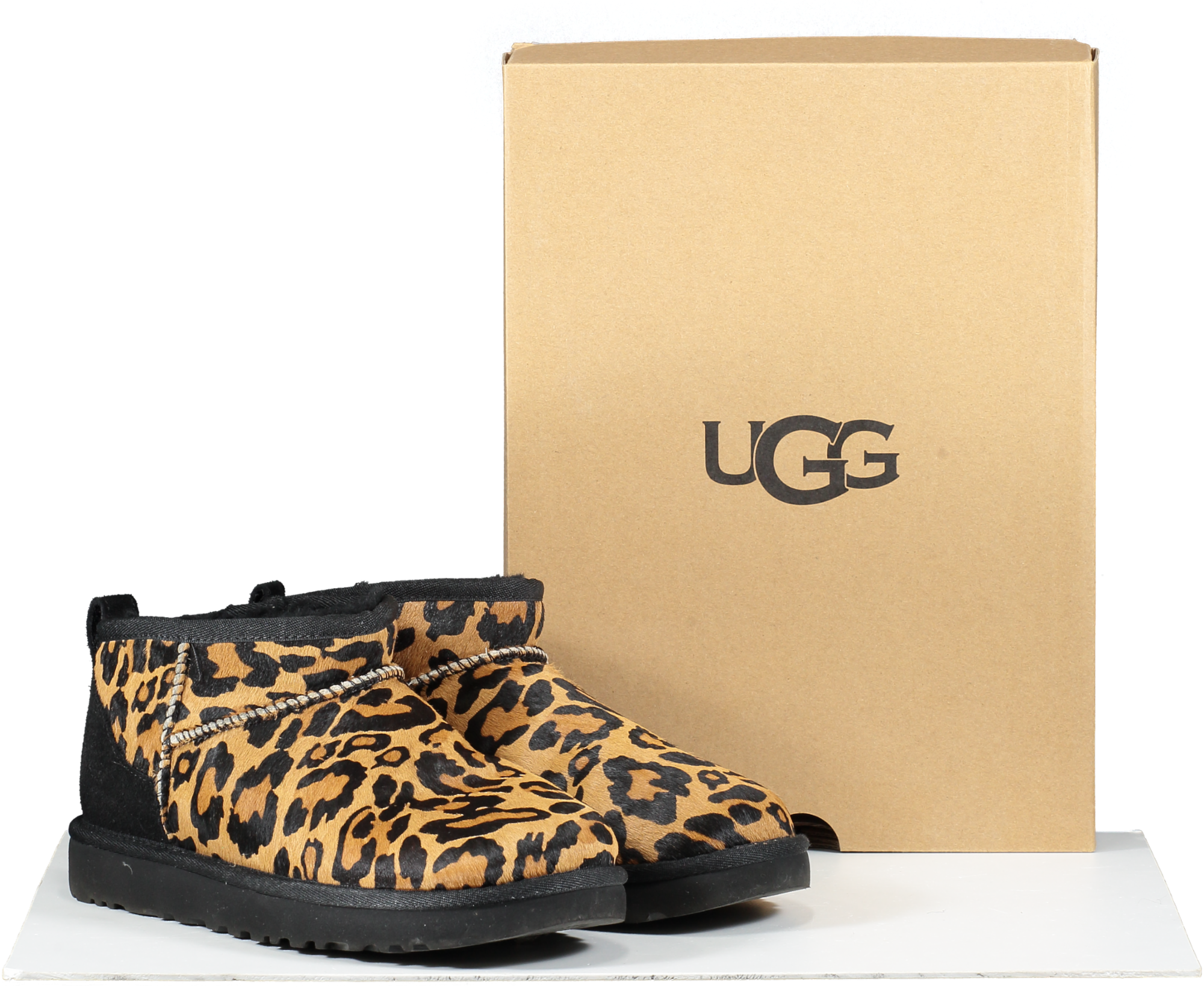 UGG Black Classic Ultra Mini Panther Womens Butterscotch Fashion Boot UK 5 EU 38 👠