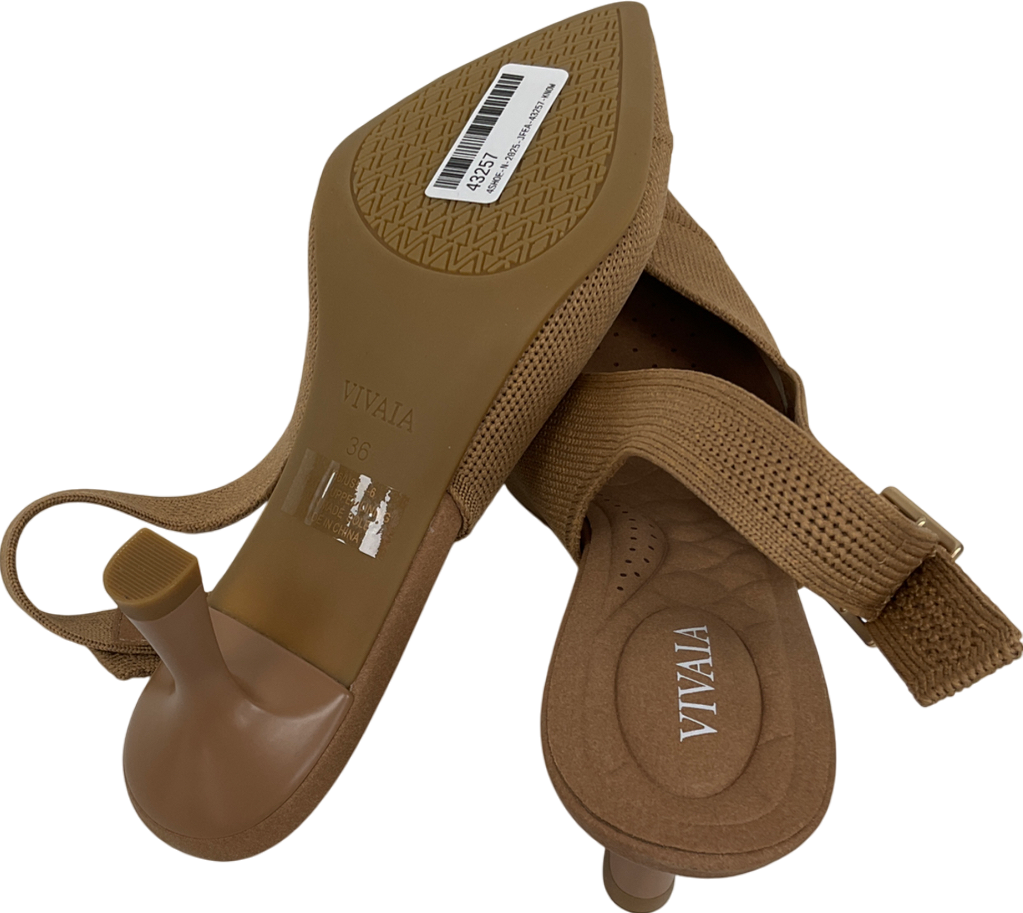 vivaia Brown Pointed-toe Slingback Sandals (addison) UK 3 EU 36 👠