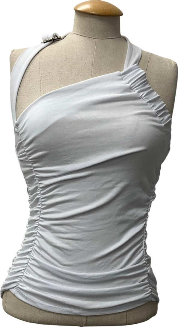 Fashion Nova White Playing Hard To Forget Top UK S