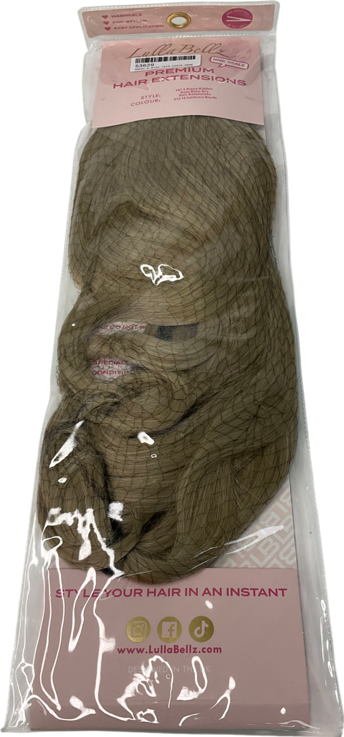 LullaBellz Beige 18” 1 Piece Hidden Halo Blow Dry Hair Extensions One Size