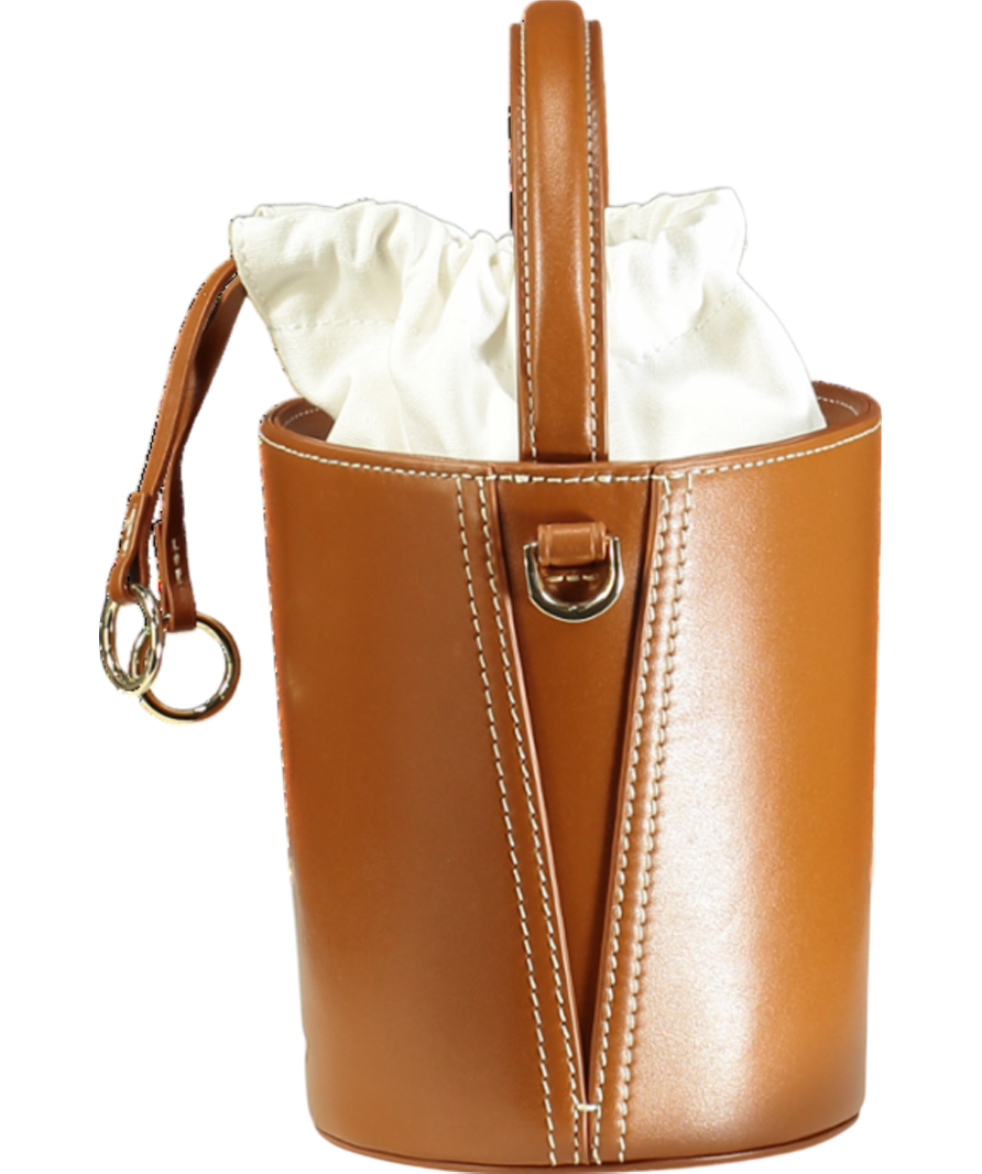 Cafuné Brown Bucket Bag with shoulder strap