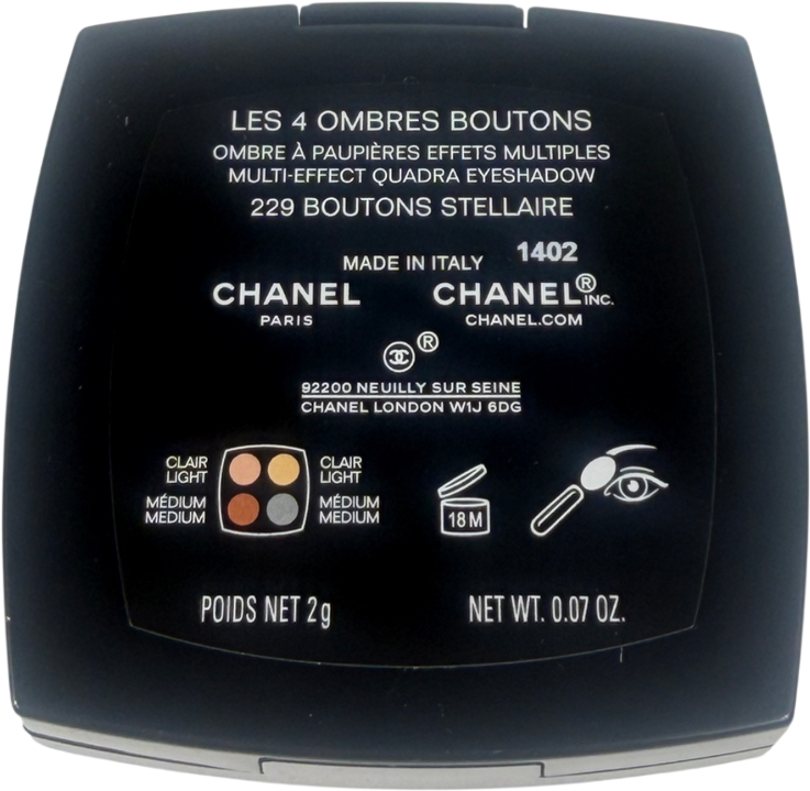 Chanel Les 4 Ombres Boutons Multi-effect Quadra Eyeshadow 229 Boutons Stellaire 2g