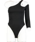 Superdown Black One-shoulder Bodysuit UK XS