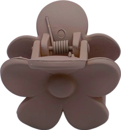 Beige Flower Hair Clip One Size