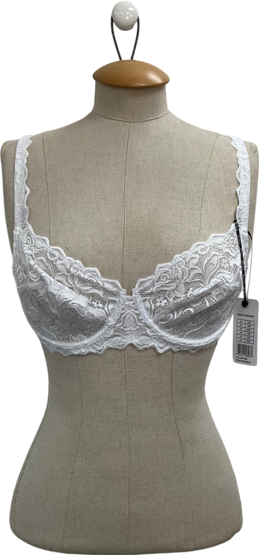 Wacoal White Eglatine Classic Underwired Bra UK 32D