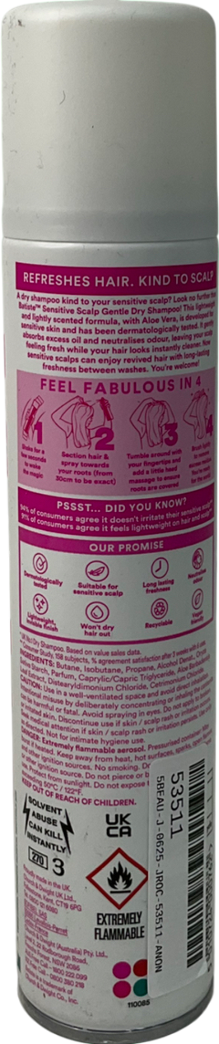 batiste Dry Shampoo Sensitive Scalp Light Fragrance 200ml