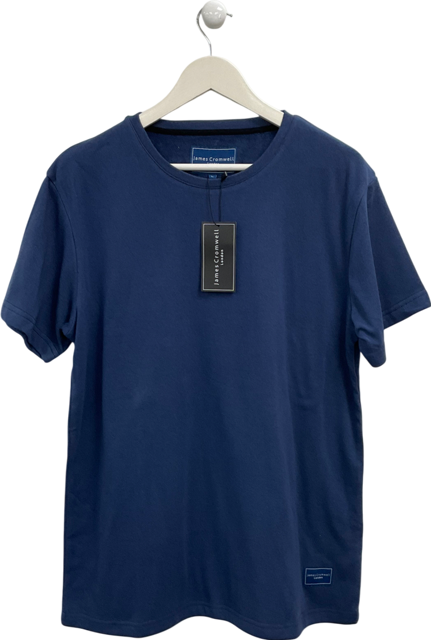 James Cromwell Blue Classic T Shirt UK L