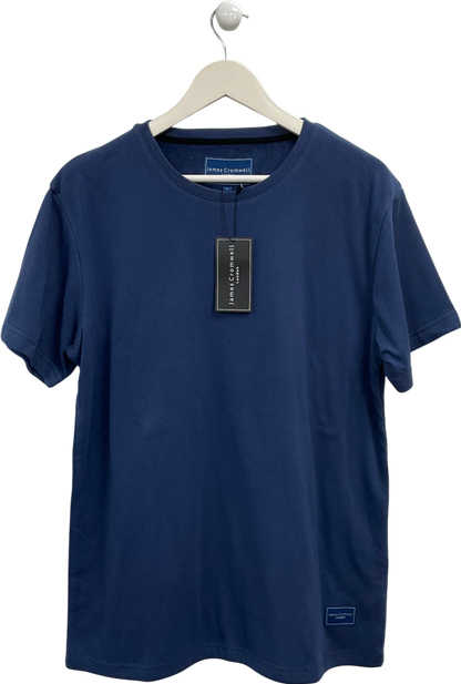 James Cromwell Blue Classic T Shirt UK L