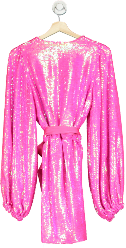 Nadine Merabi Pink Sequin Dress UK S