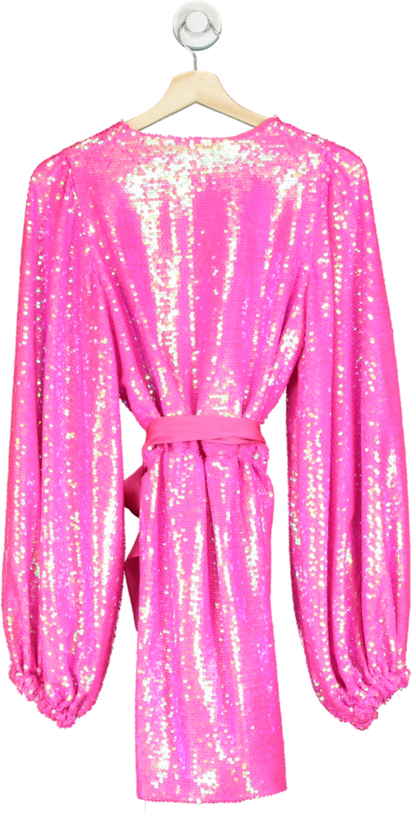 Nadine Merabi Pink Sequin Dress UK S