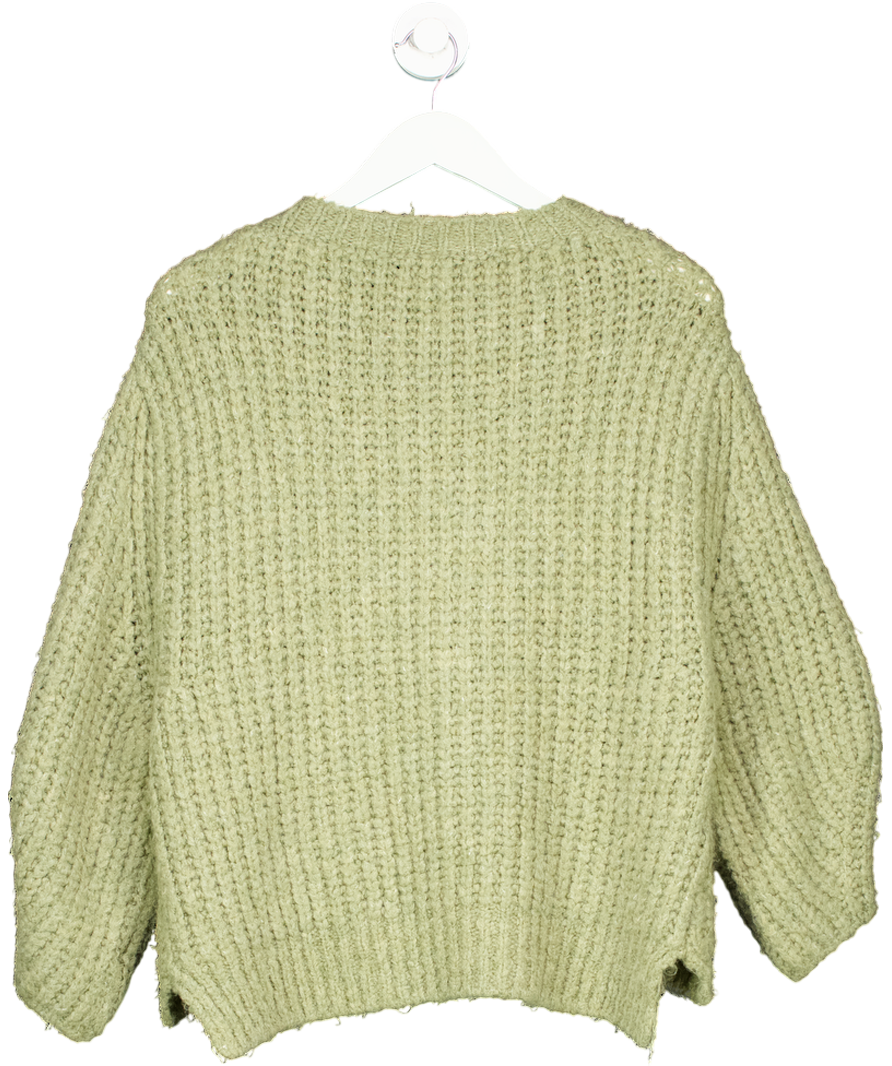 Charli Green Wool Blend Sweater One Size