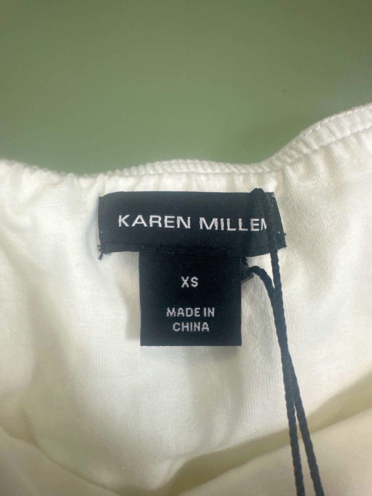 Karen Millen White Stretch Cotton Jersey Halter Bodysuit XS