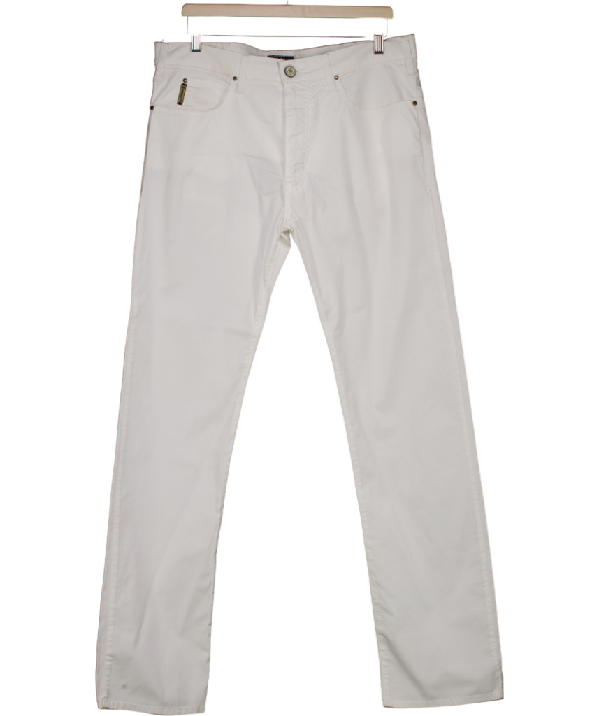 Armani Jeans White Slim Fit Jeans W36 - Reliked