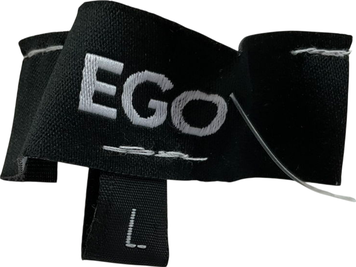 Ego High Waist Side Split Tiered Maxi Skirt In White UK L