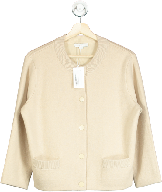 Vince Beige New Season Wool & Cashmere Blend Cardigan UK L