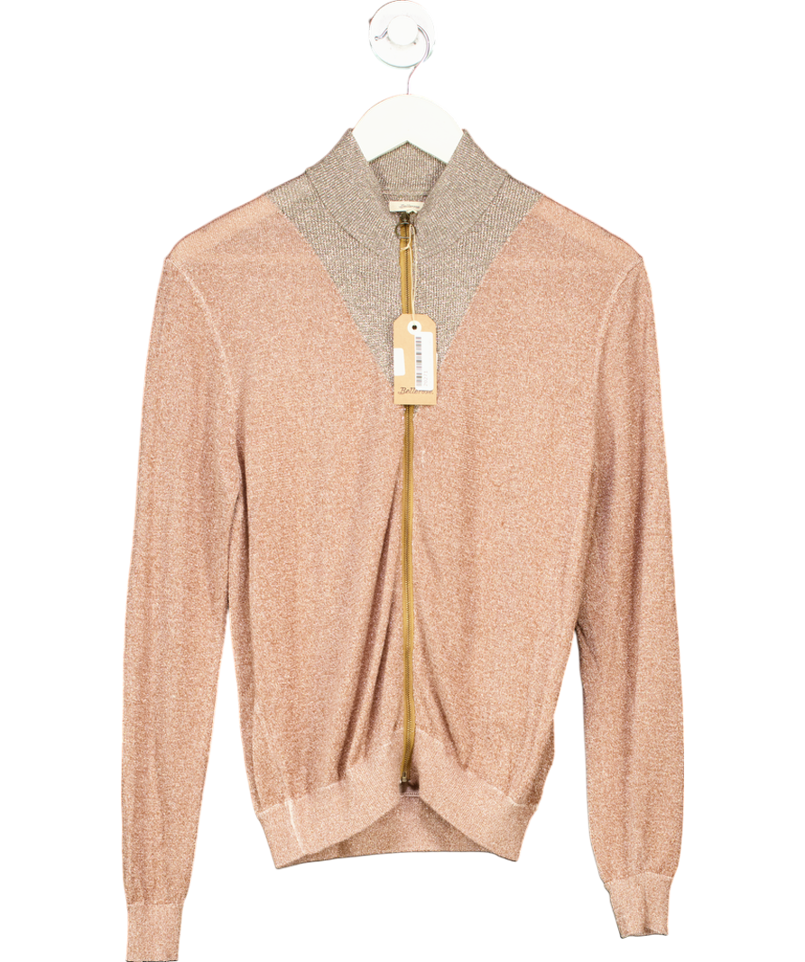 Bellerose Metallic Dilar Sparkle Zip Through Top UK XS/S