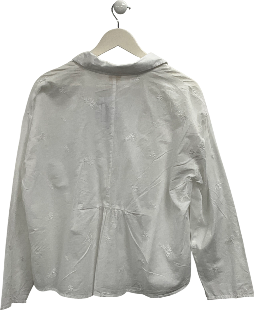 Wiya White Embroidered Shirt UK M/L