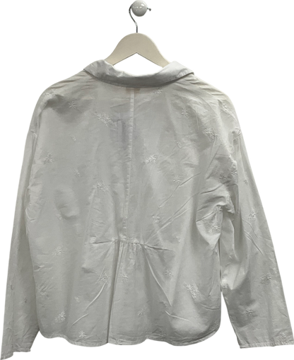 Wiya White Embroidered Shirt UK M/L