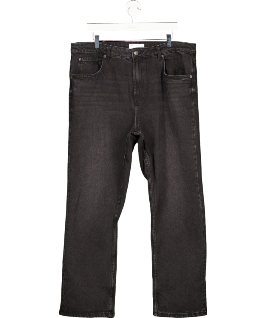 ASOS Black High Waisted Straight Leg Jeans UK 18