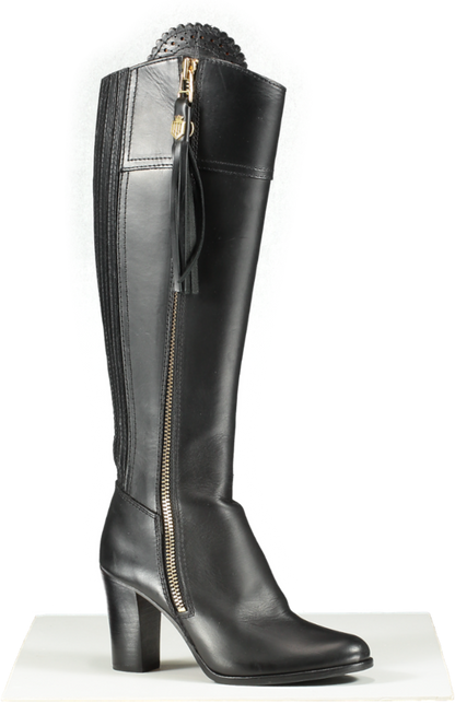 Fairfax & Favor Black The Regina Knee high boots UK 3 EU 36 👠