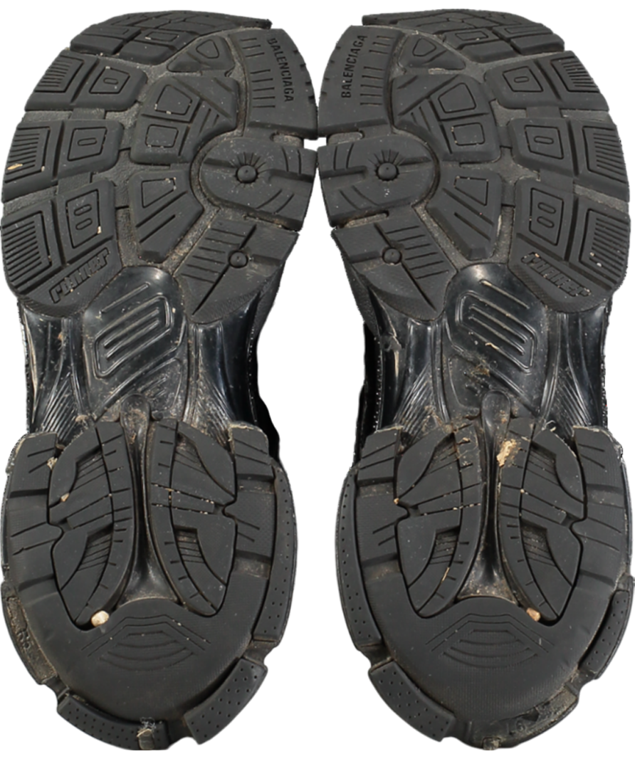 Balenciaga Black Runner Mesh And Faux-leather Low-top Trainers UK 6 EU 39 👠