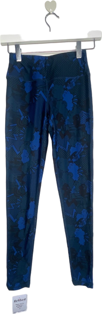 Sweaty Betty Blue Printed Leggings UK XXS