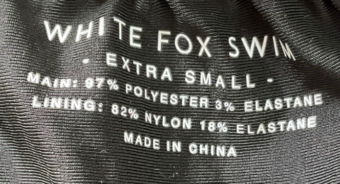 White Fox Multicoloured Natural Glow Radiation Bikini Set UK XS