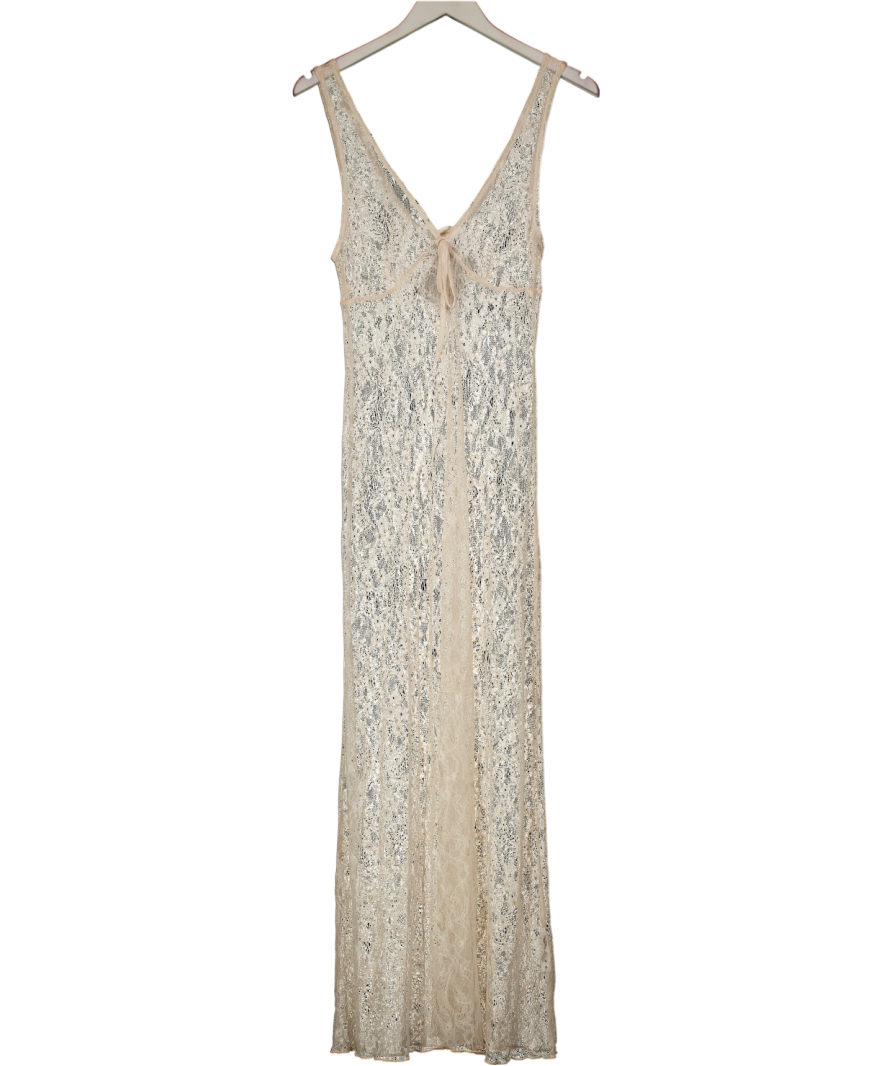 Light Before Dark Pink Lace Slip Dress UK S