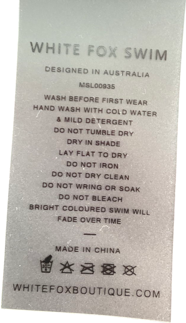 White Fox White Golden Hour Bikini Top UK L