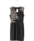 All Saints Black Azure Sleeveless Silk Dress UK 14