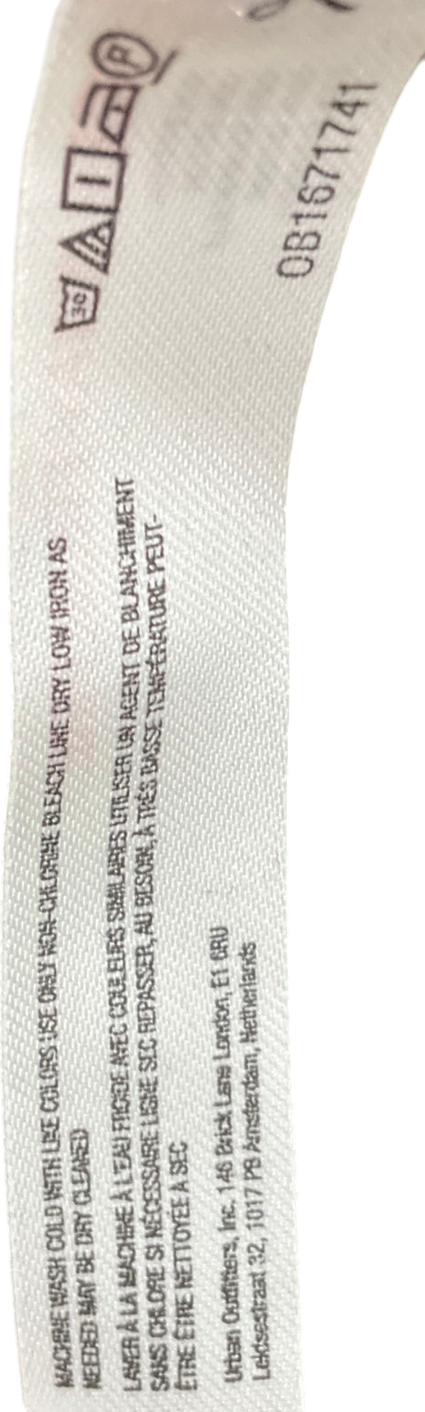 Free People Black Textured Button Side Skirt UK XS